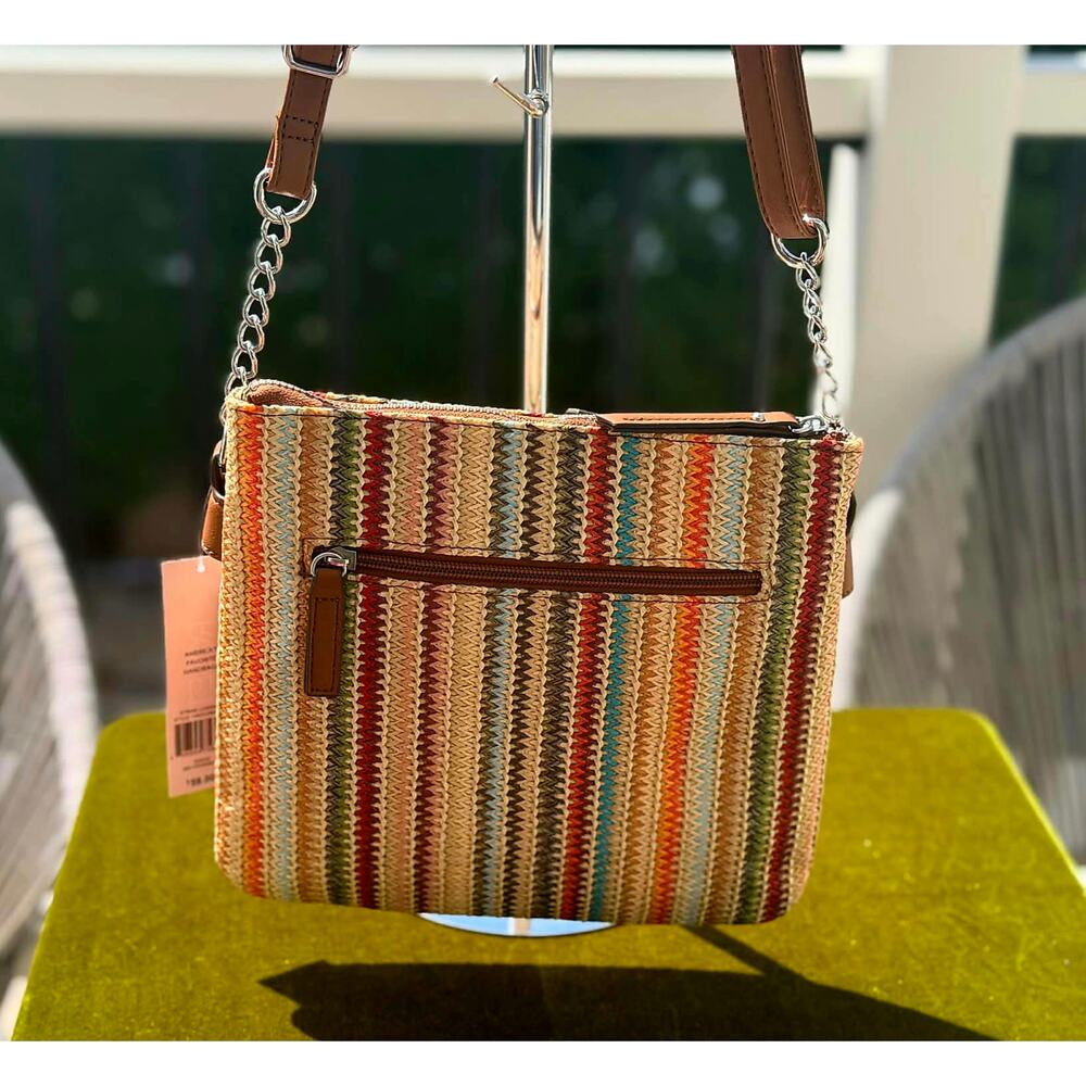 NWT Rosetti Midge Mid Crossbody Bag Multi-Stripe – Essential Everyday Organizer - Picture 5 of 6